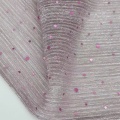 Polyester-Pailletten-Crinkle-Mesh-Stoff