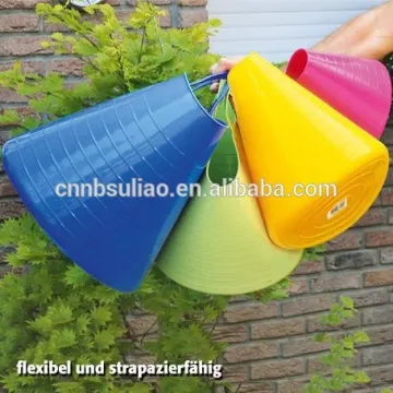 decorative plastic bucket,pe decorative bucket