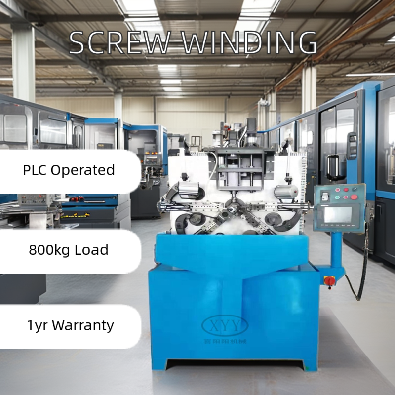 New Used Steel Screw Sleeve Winding Machine 1-Year 220V Industrial Core Components PLC Motor Bearing Manufacturing Plants