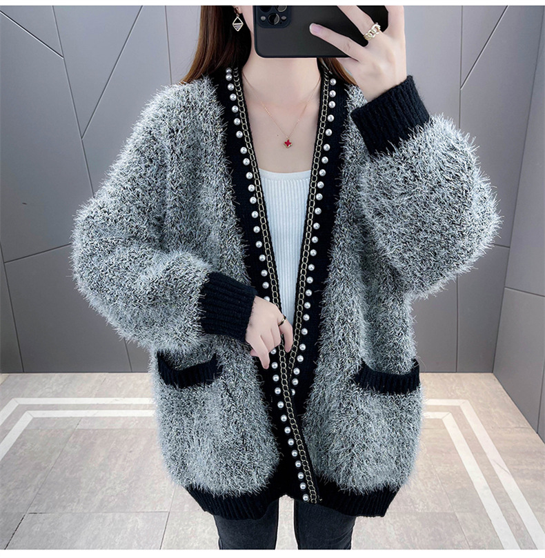 Automne et hiver du cardigan féminin XiaoxiangFeng