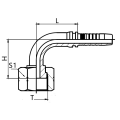 90 Degree ORFS Female Flat Seat Fittings