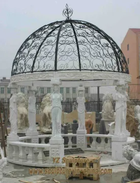 Stone Outdoor Garden Pavilion (GAB-A001)