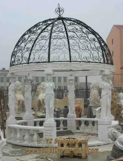 Stone Outdoor Garden Pavilion (GAB-A001)