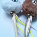 Interaktywna zabawka dla kota Zabawka dla kota Zabawka pluszowa z drewna Teaser Stick z dzwonkiem