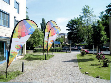 Teardrop banner,flying banner,beach flag use different base rotating freely in wind