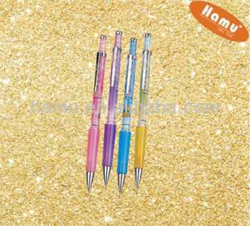Transparent plastic retractable mechania pencil