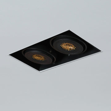 Trimless Double Square Downlight 2*10W Ceiling Light