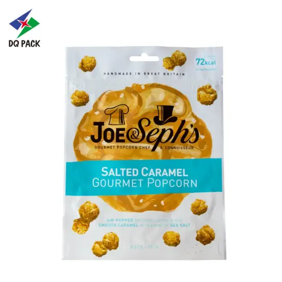 Custom printed food packaging bag with ziplock