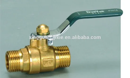 High quality male level handle brass ball valve