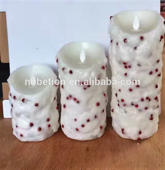 led flameless candles christmas decorative moving wick candles 3pcs moving wick christmas candles