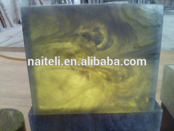 Artificial acrylic translucent alabaster stone sheet, Alabaster box