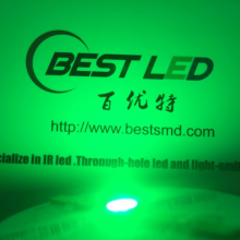 LED verde de 5 mm, 535 nm, LED de color verde oscuro, Epistar