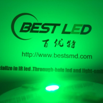 ไฟ LED สีเขียว 5 มม. ไฟ LED สีเขียวเข้ม 535 นาโนเมตร Epistar