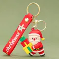 Праздничный брелок из ПВХ с дизайном снеговика