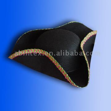 ArtPro Pirate Captain Costume Hat MX-092: Triangle Felt Party Hat av Abintex Brand