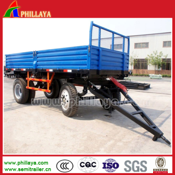4 Wheels Side Wall Full Truck with Draw Bar