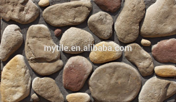 Hot sale cobble artificial stone fence