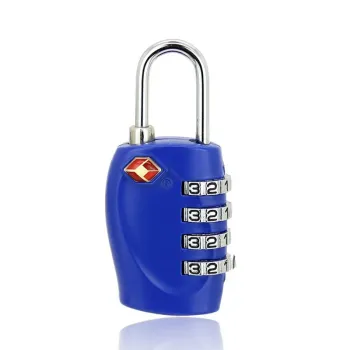 Black 4 Dials Resettable Combination Lock for Safes, Doors, and Luggage