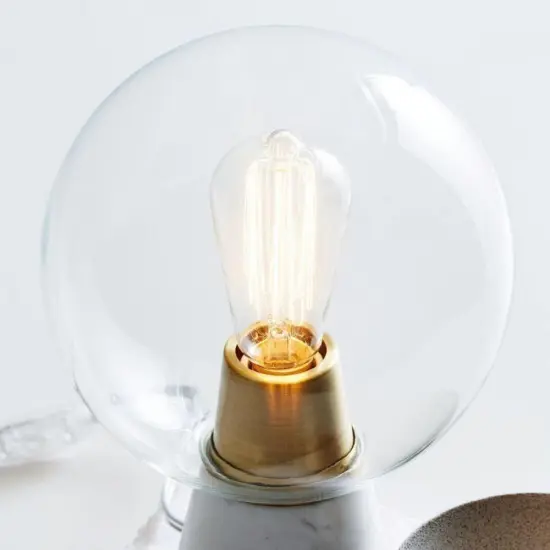 INSHINE Modern White Ceramic Table Lamp