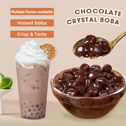 2022 Exclusive: Chocolate Flavor Crystal Boba for Boba Milk Tea - Ready to Enjoy!