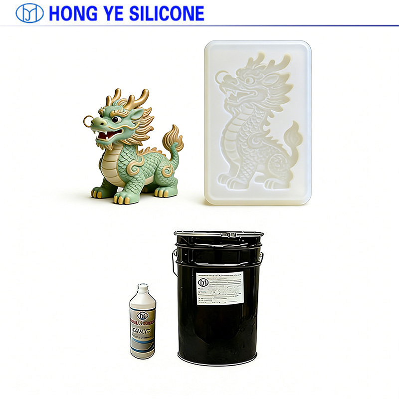 Condensation curing silicone mold rubber