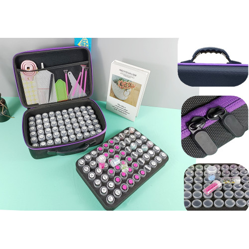 Discount Diamond Painting Kit 120 Bottles Diamond Beads Storage Suitcase Supplier