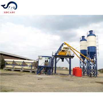 SDCAD Brand Professional Customizable HZS75 Ready Mixed Concrete Batching Plant for Sale