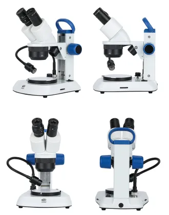 Research Stereo Microscope with Adjustable LED Light
