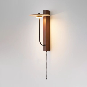 Medieval Vintage Retro Stone Wood Wall Sconce Light