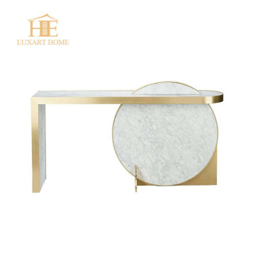 TABELLO DELLA CONSOLE GOLDEN BIDATO BIANCO BIANCO DI LUSSO