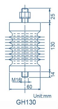 GH130 High Voltage Resin Insulator