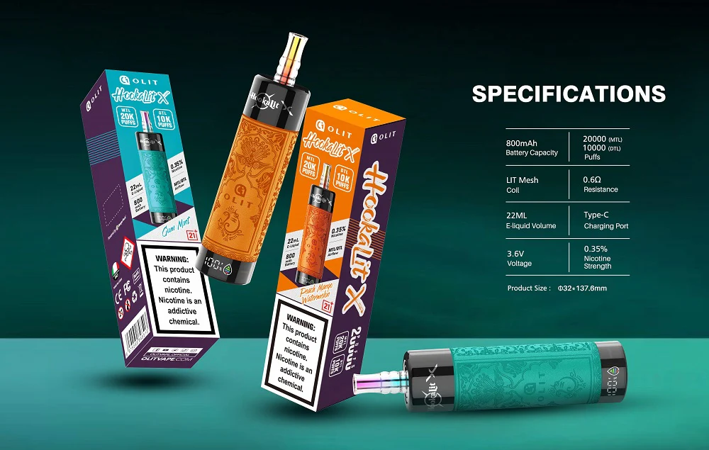 ผลิตภัณฑ์ที่ใช้แล้วทิ้งของเยอรมนี Olit Hookalit x 20000