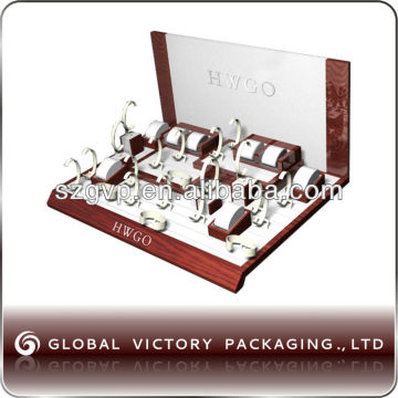 2013 new style watch display showcase with custom logo printed