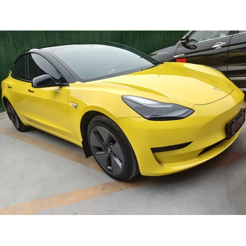 PET Gloss Maize Yellow Car Vinyl Film