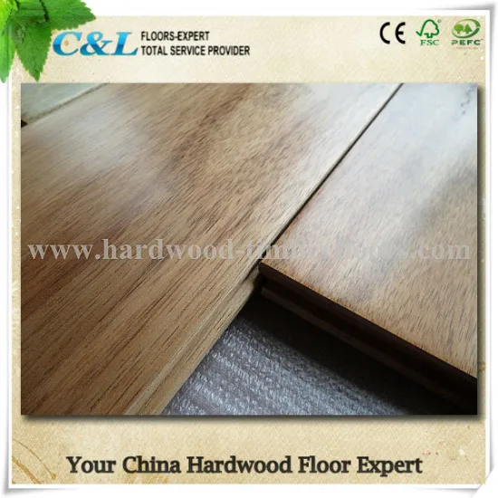 High Quality Hand Scrap Wood Flooring Solid Small Leaf Acacia