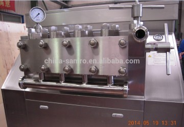 4 plungers homogenizer, 8000L/h flow 40Mpa pressure