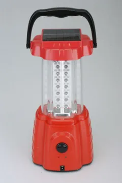 64 LED red solar lantern lamp