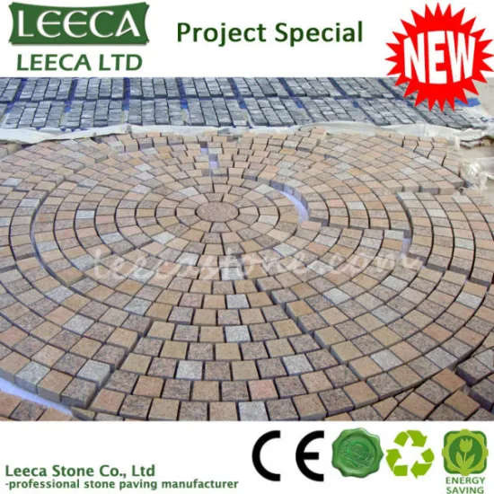 Round mesh paving stone