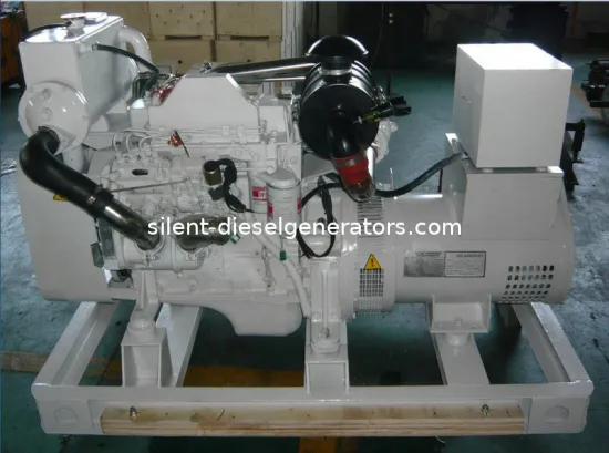50kw, 63kva Cummins Marine Diesel Generator Set Brushless Electric V55m