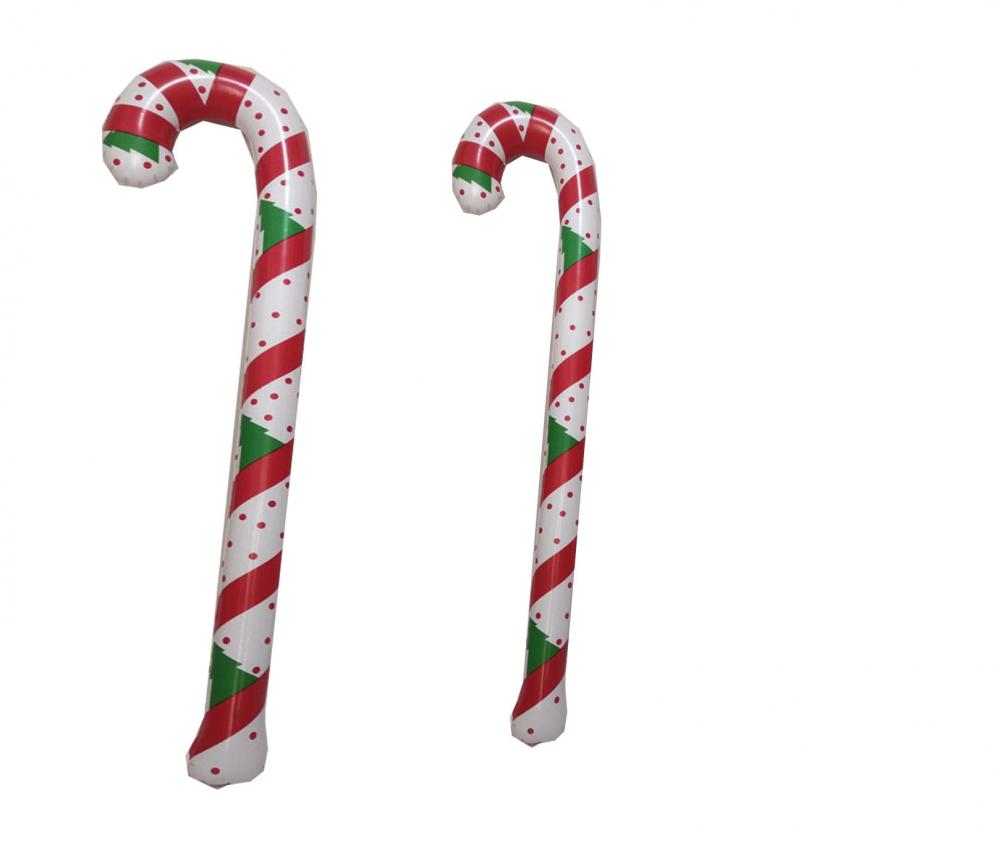 PVC Inflatable Walking Stick Christmas Decoration