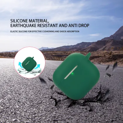 Free Silicone Rubber Cases for Apple AirPods 4 TWS Wireless Earbuds