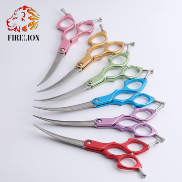 Japanese 440C Multicolor Aluminum Alloy Pet Grooming Scissors