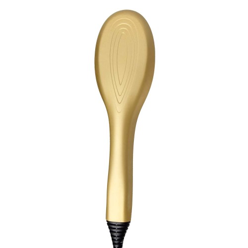 Handy electric hair straightening brush