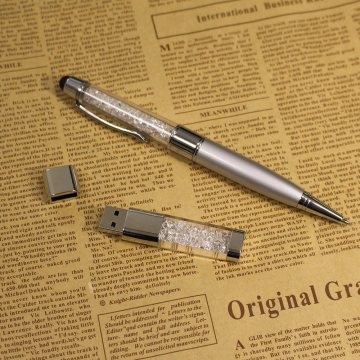 Crystal Pen Gift USB Flash Drive