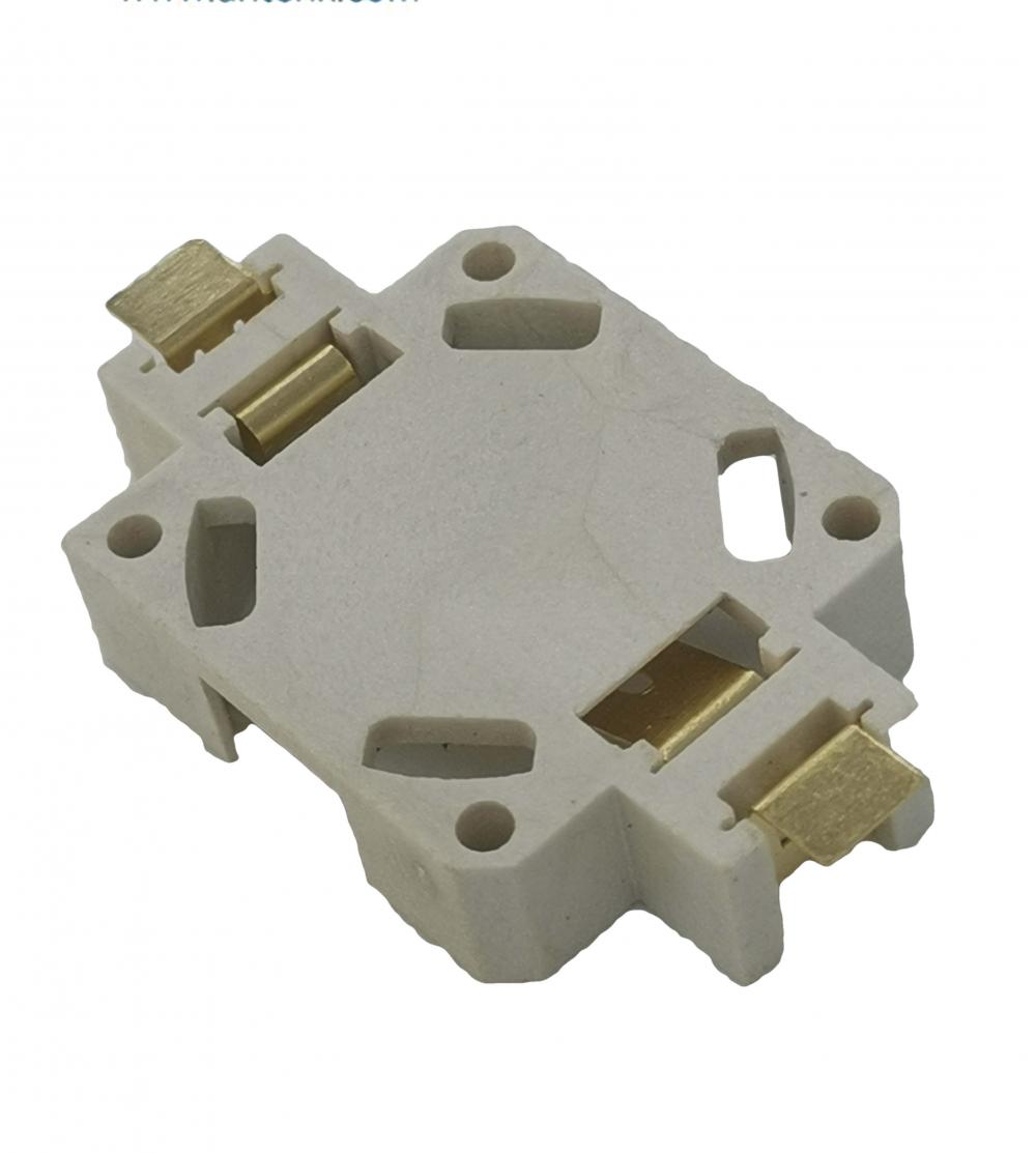 Portes de batería de celda de monedas CR1632 conector de batería SMT