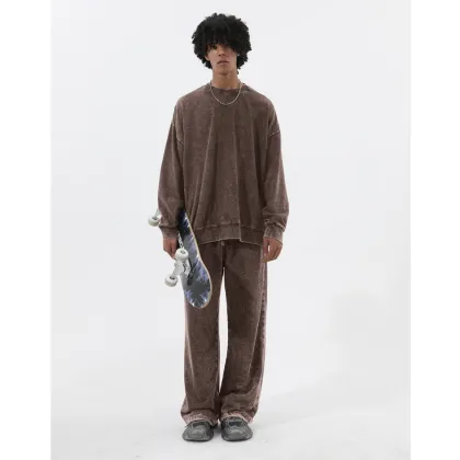 Retro Round Neck Hoodie 2025 Unisex Design