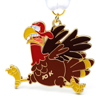 Custom Turkey Trot Race Medals