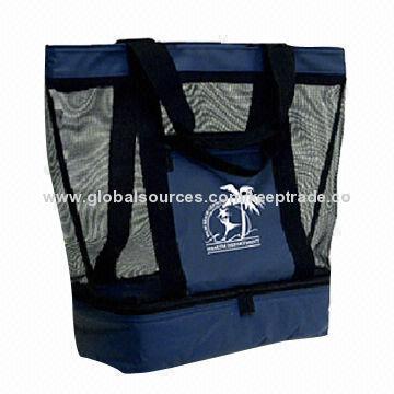 Clear Lunch Cooler Bag with Two-layered, Sized 14 x 6 x 17-inch
