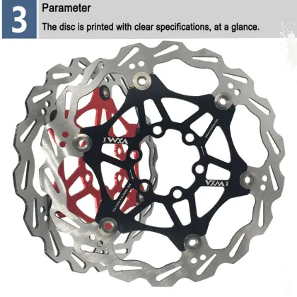 Bicycle Hydraulic Brake Pad MTB Floating Disc Brake Rotor 160mm Ultralight 83g Alloy Bicycle 6"Float Rotors brake Bicycle parts