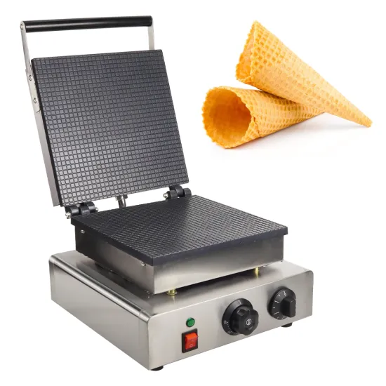 Professional Commercial Ice Cream Waffle Cone Maker - Stainless Steel Construction